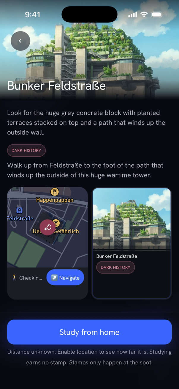 Bunker Feldstraße in the Urban Passport app