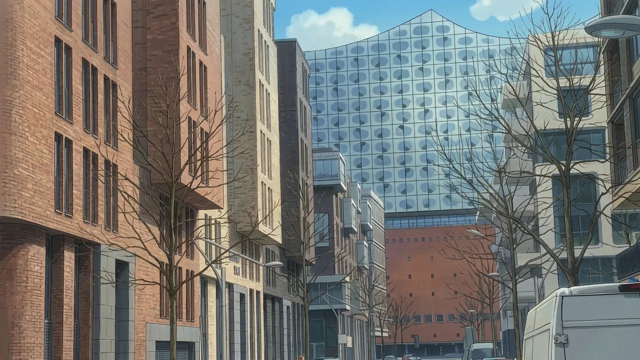 Kartenbild von Elbphilharmonie in Hamburg, HafenCity, Am Kaiserkai