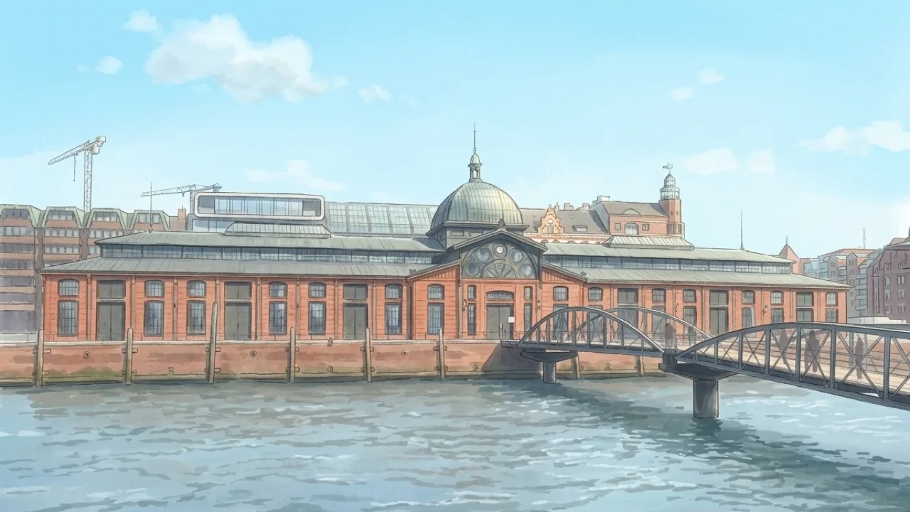 Kartenbild von Fischmarkt in Hamburg, Altona, Große Elbstraße